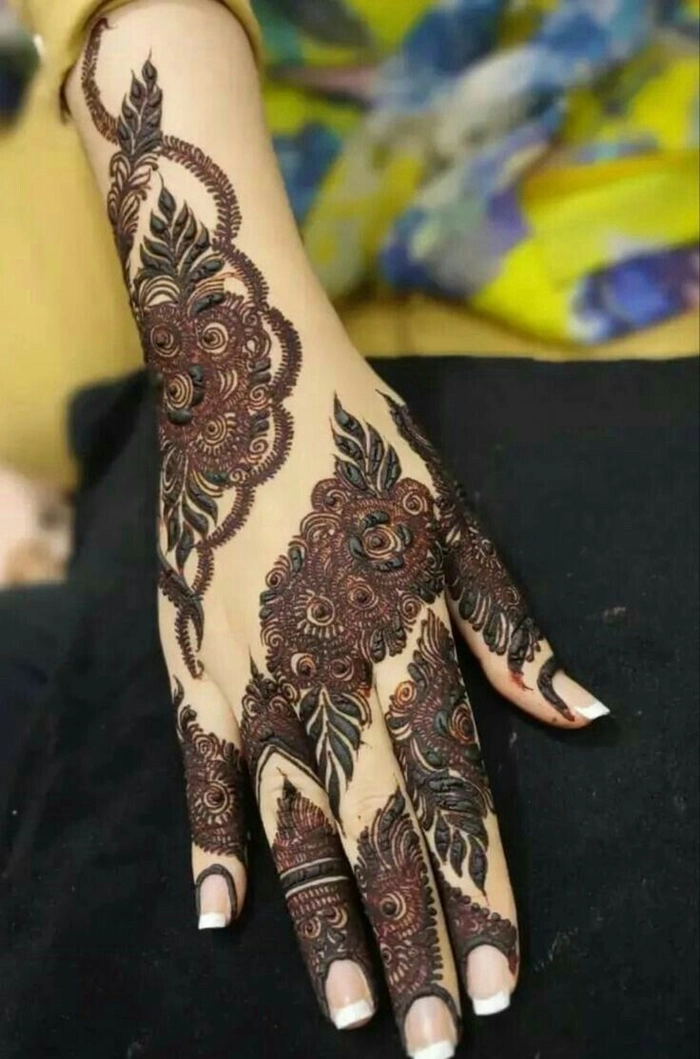 bridal mehndi design kashees full hand