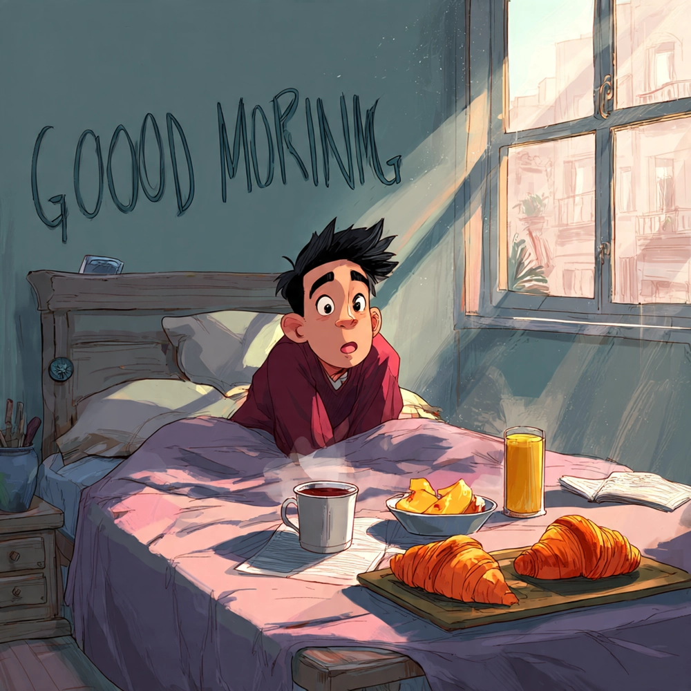 cartoon good morning love