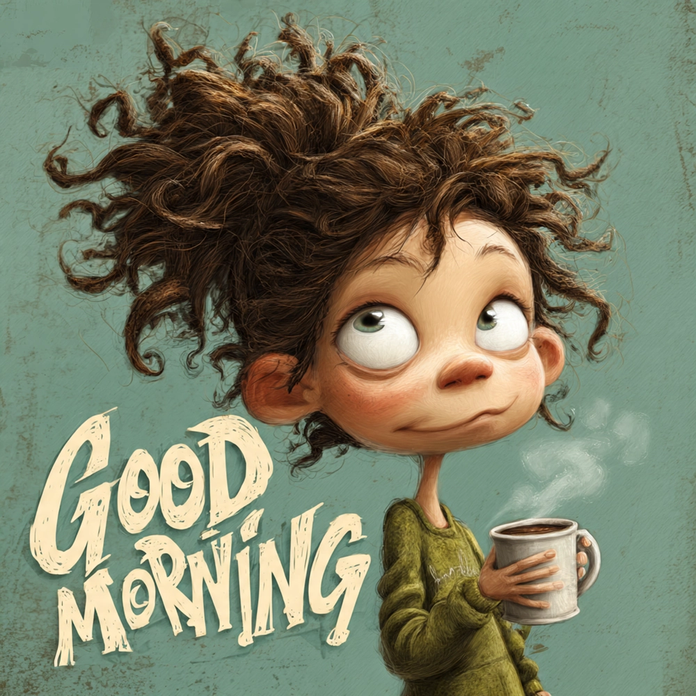 cartoon good morning wishes