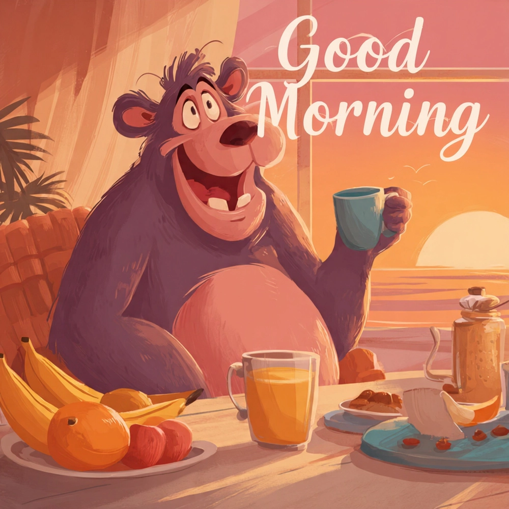 cartoon good morning