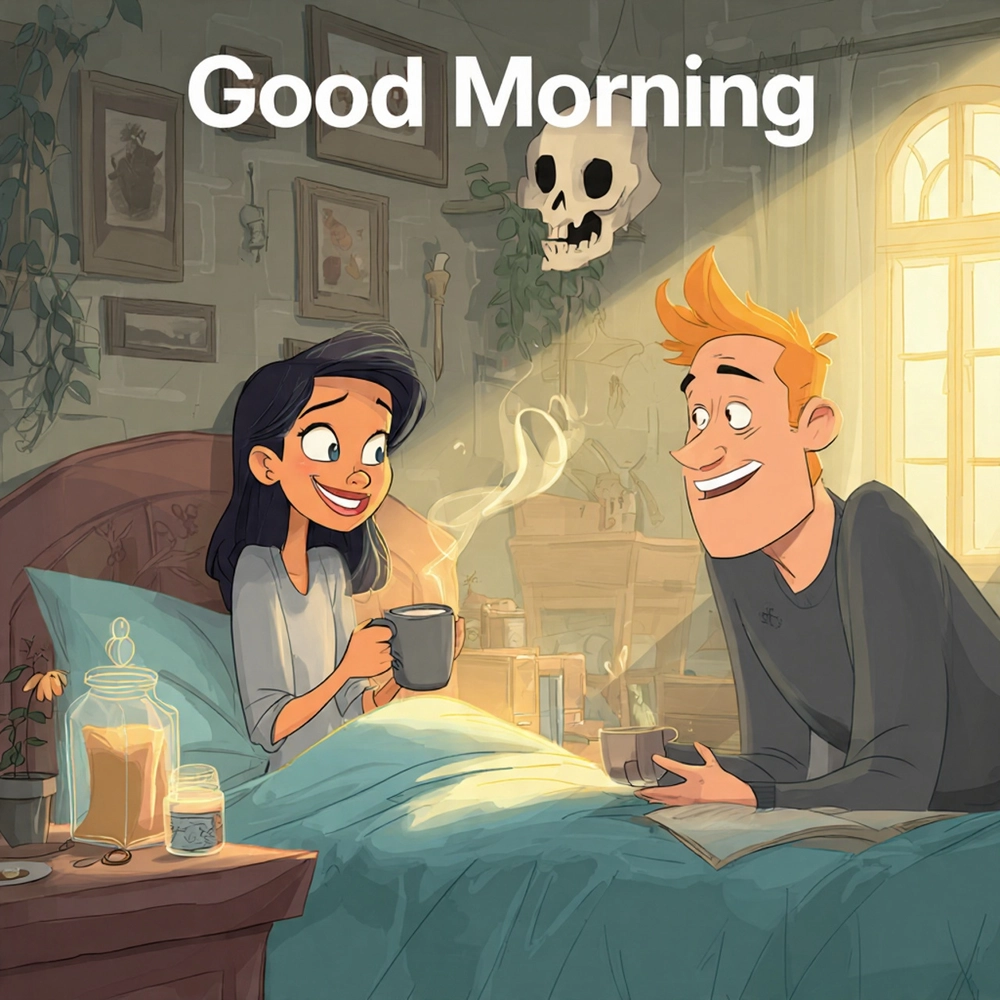 cartoon images of good morning