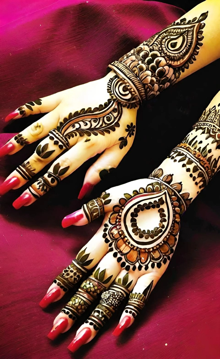 cartoon mehndi design easy front hand
