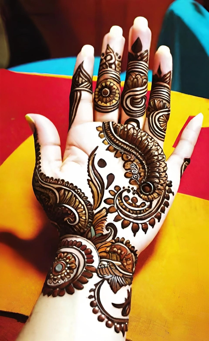 cartoon mehndi design