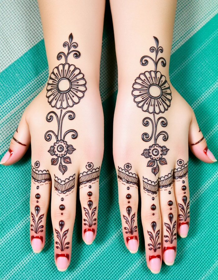 cartoon mehndi designs for hand