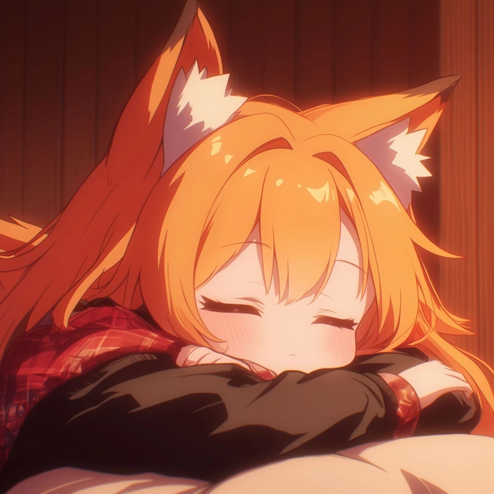 cool orange anime pfp