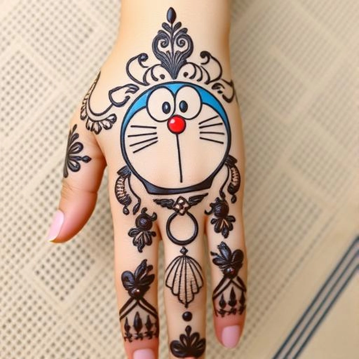 doraemon designs mehndi
