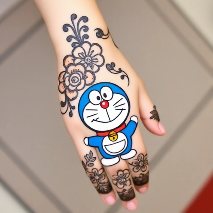 doraemon mehndi design images