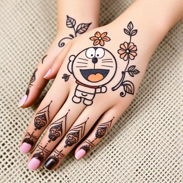 doraemon mehndi images