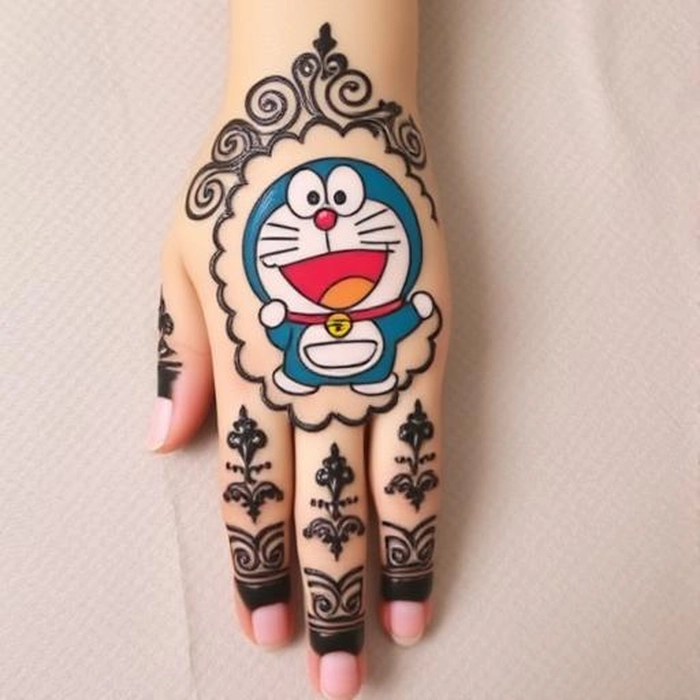 doraemon mehndi picture
