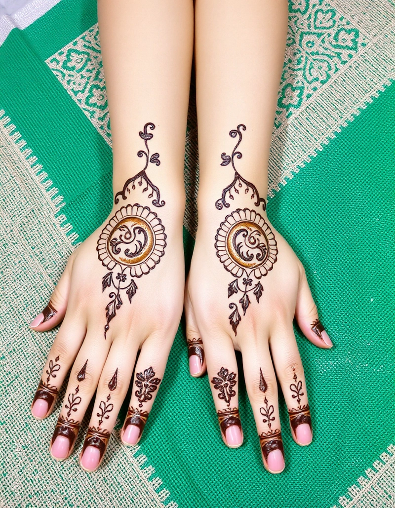dulhan mehndi design aage ka