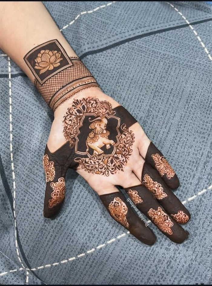 dulhan rajasthani bridal mehndi design