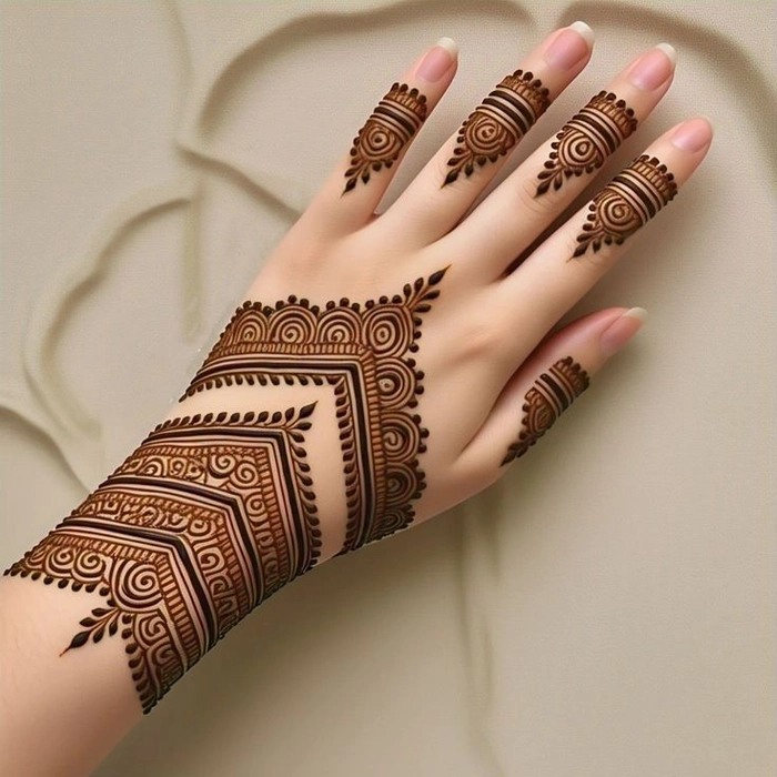 easy gorgeous mehndi design