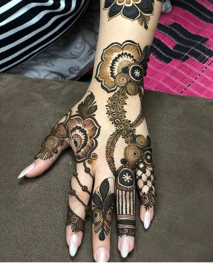 ek ungli ki mehndi design