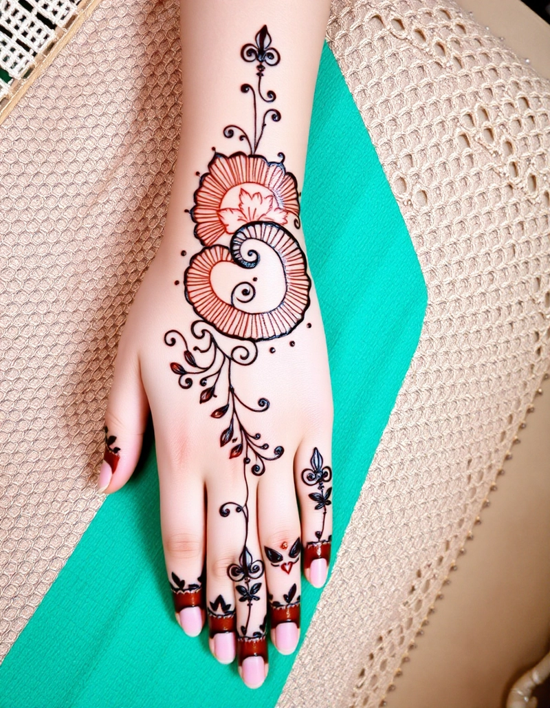 full hand mehndi design aage ka