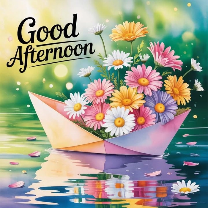 good afternoon 3d image