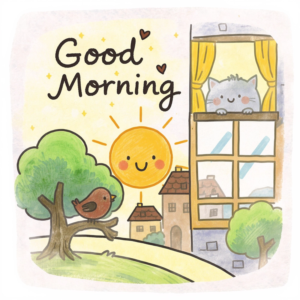 good morning cartoon images with quotes