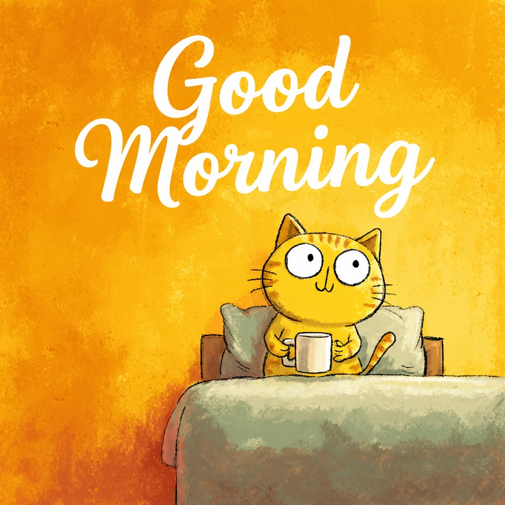 good morning cute cartoon images
