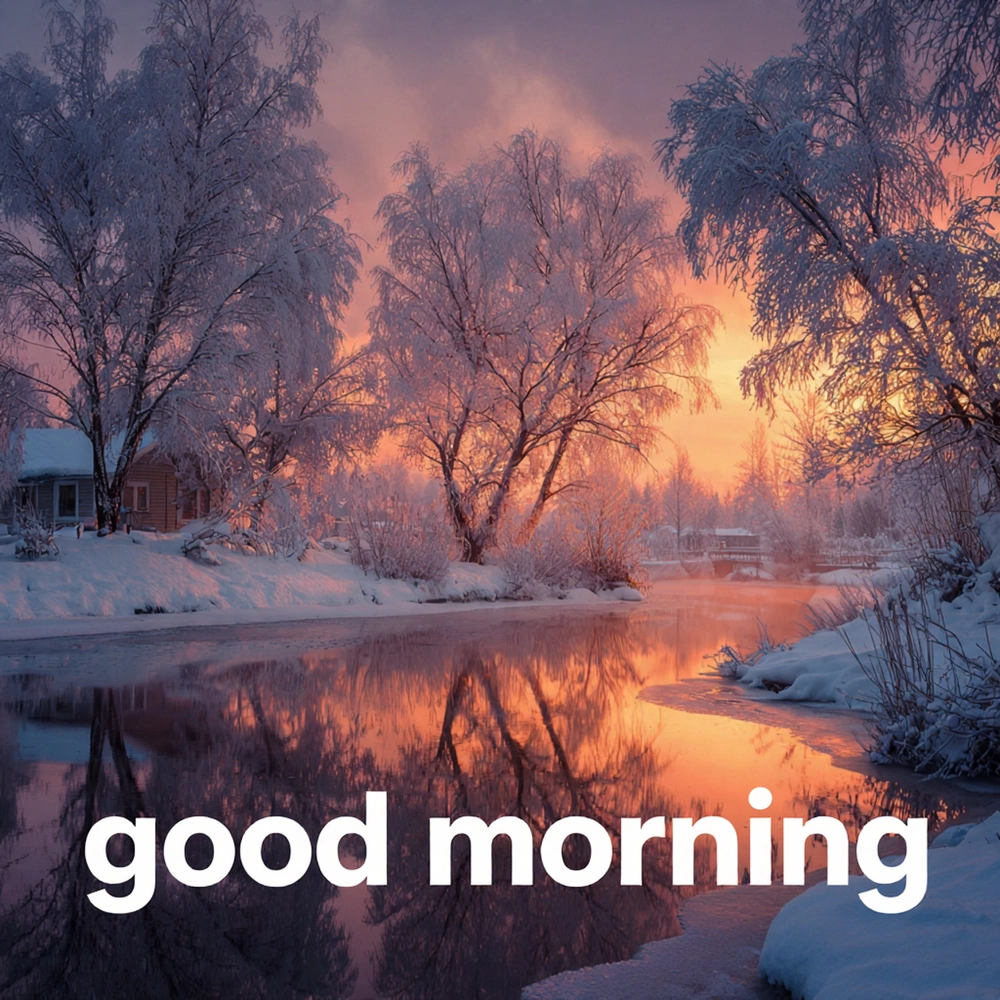 good morning images in winter