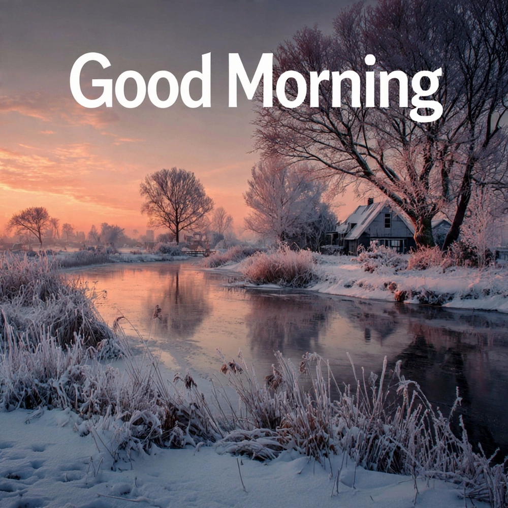 good morning images winter scenes