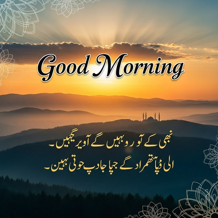 good morning images with islamic quotes in urdu