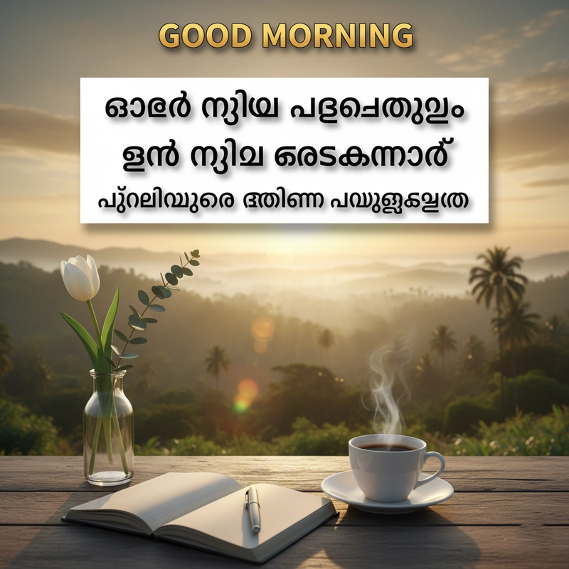 good morning images with quotes in malayalam