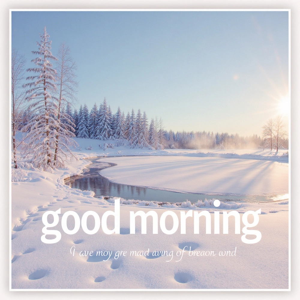 good morning winter nature images