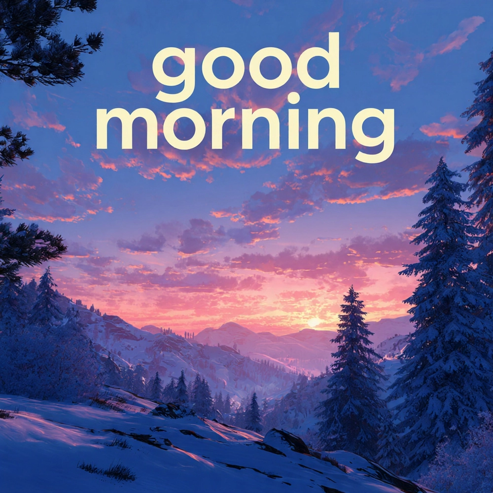 good morning winter tea images