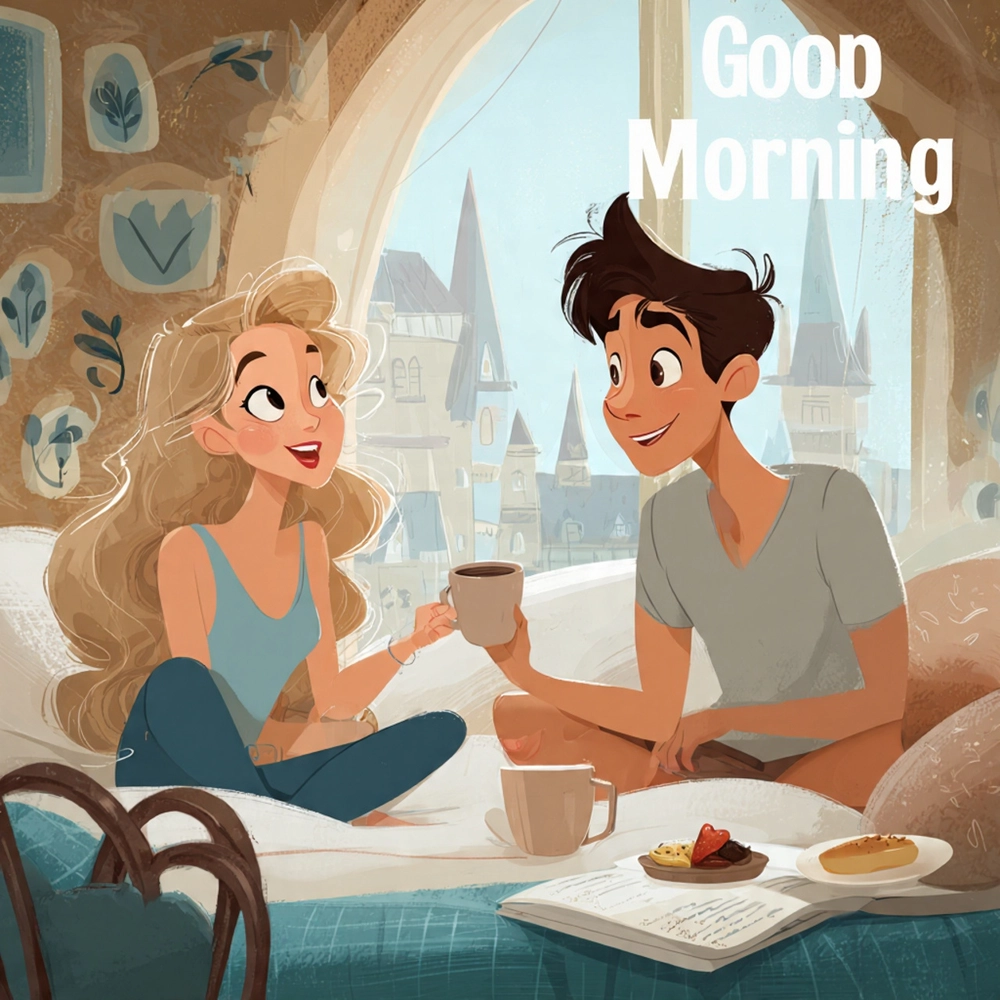 good morning wishes cartoon