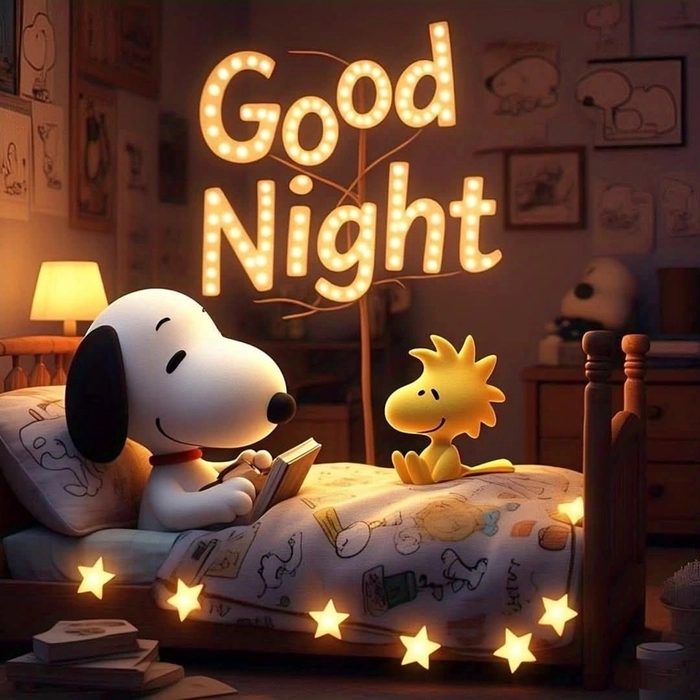 good night image cartoon