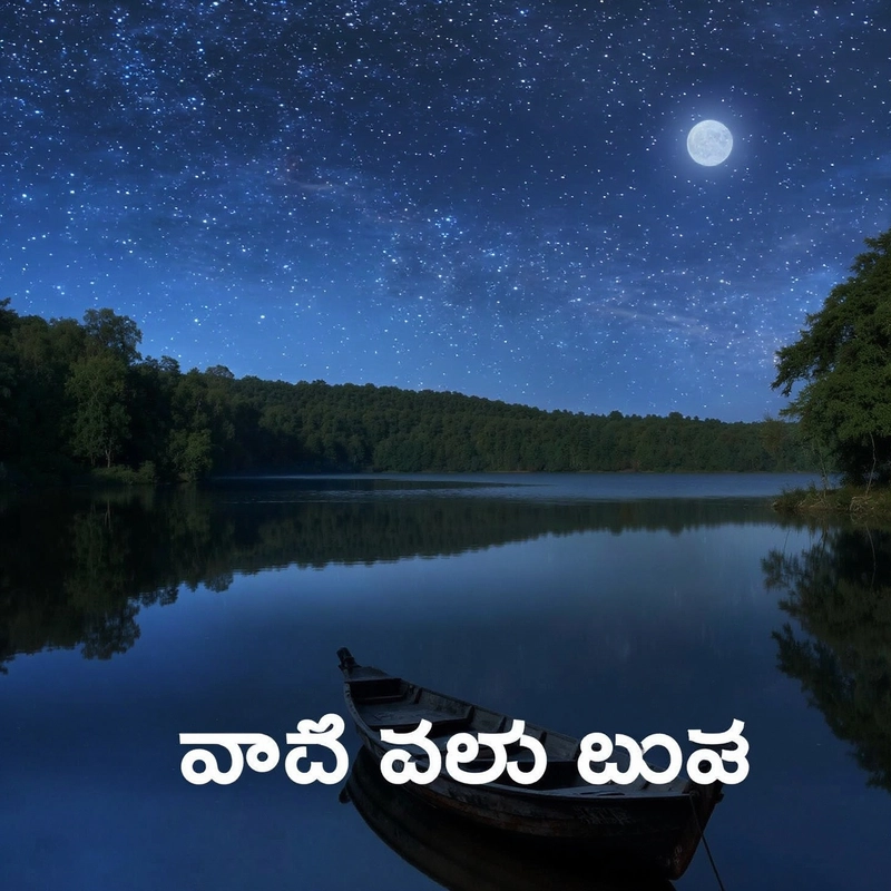 good night image with quotes in kannada