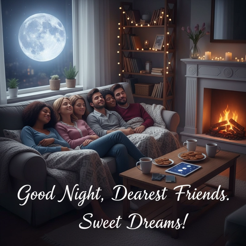 good night images for friends in english