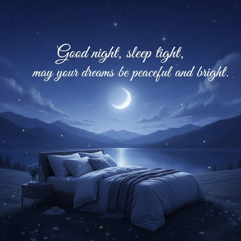 good night images in english with quotes
