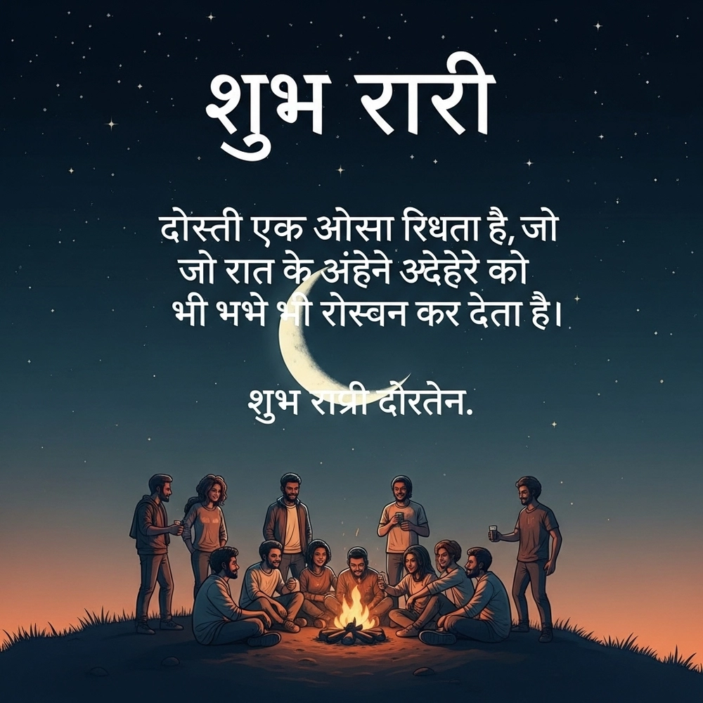 good night images in hindi for friends with quotes