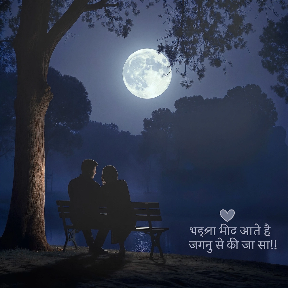 good night images with love quotes in hindi