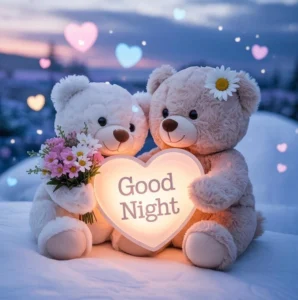 good night images with teddy bear