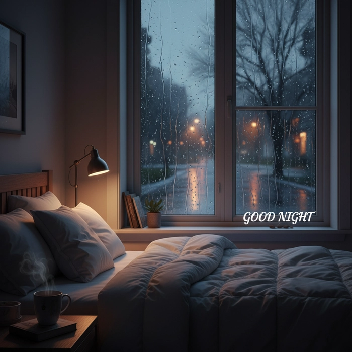 good night rain images