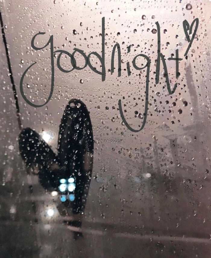 good night rainy day