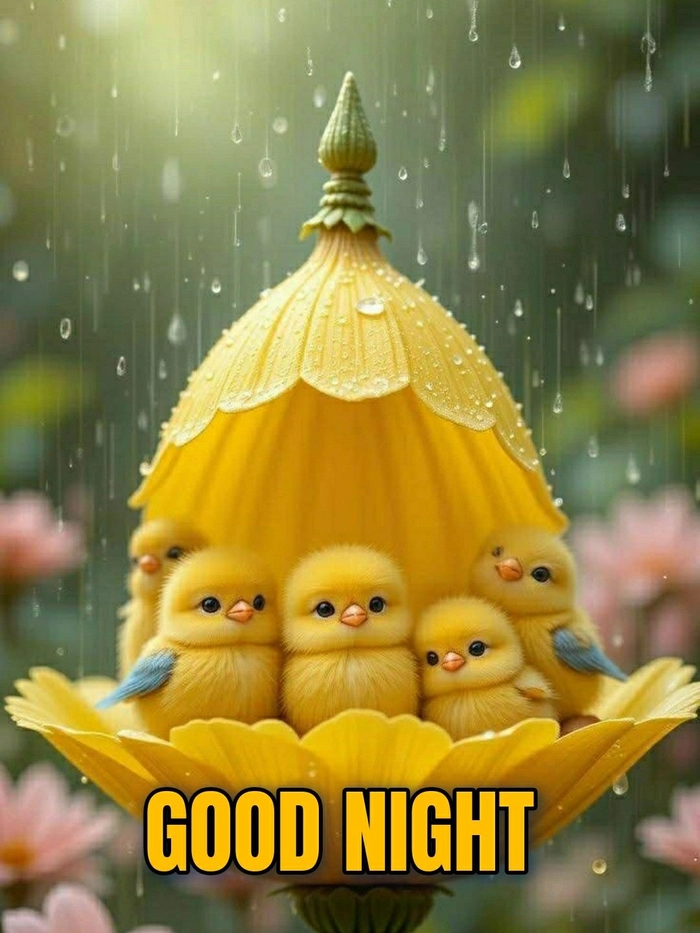 good night rainy images