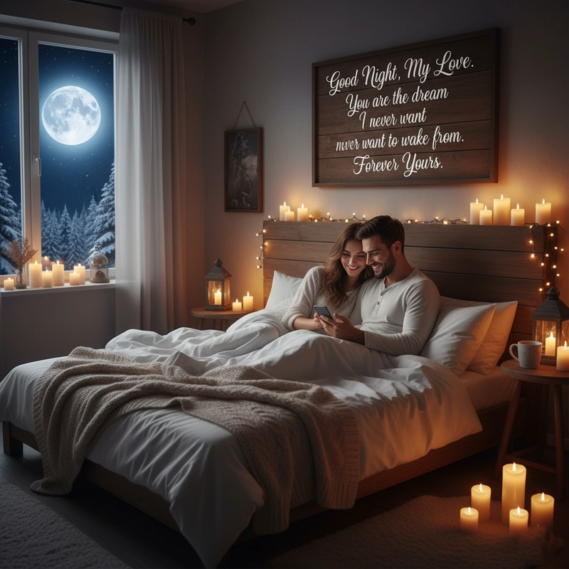 good night romantic images for lover in english for whatsapp