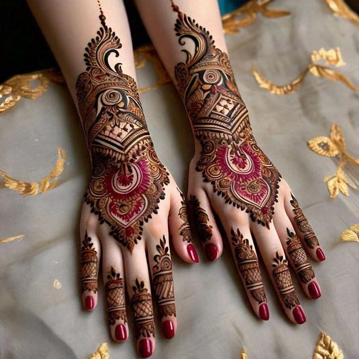 gorgeous mehndi design simple