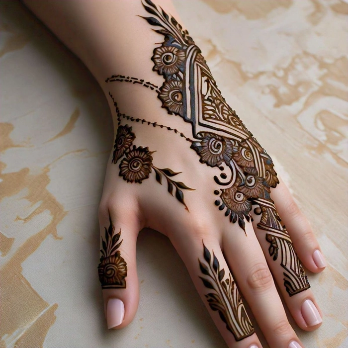 gorgeous mehndi designs left hand