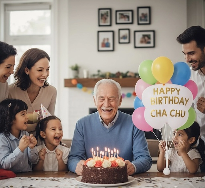 happy birthday chachu cake