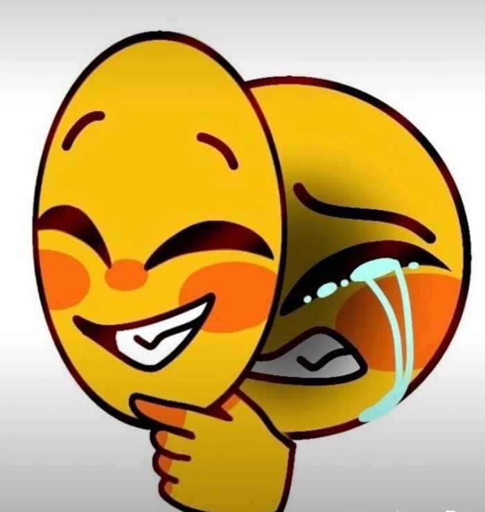 happy mood sad emoji dp