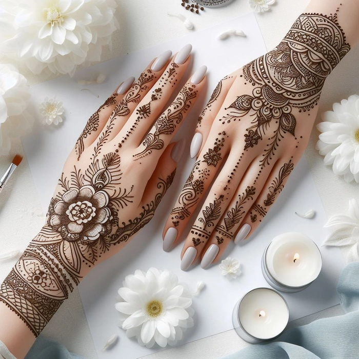 happy rakhi mehndi design