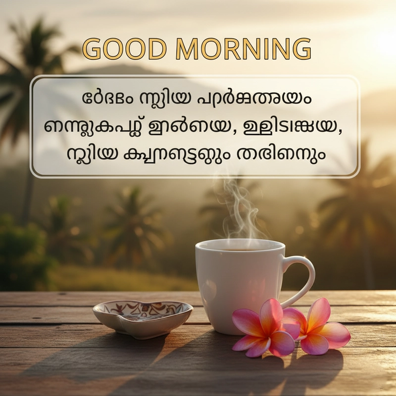 heart touching good morning images malayalam