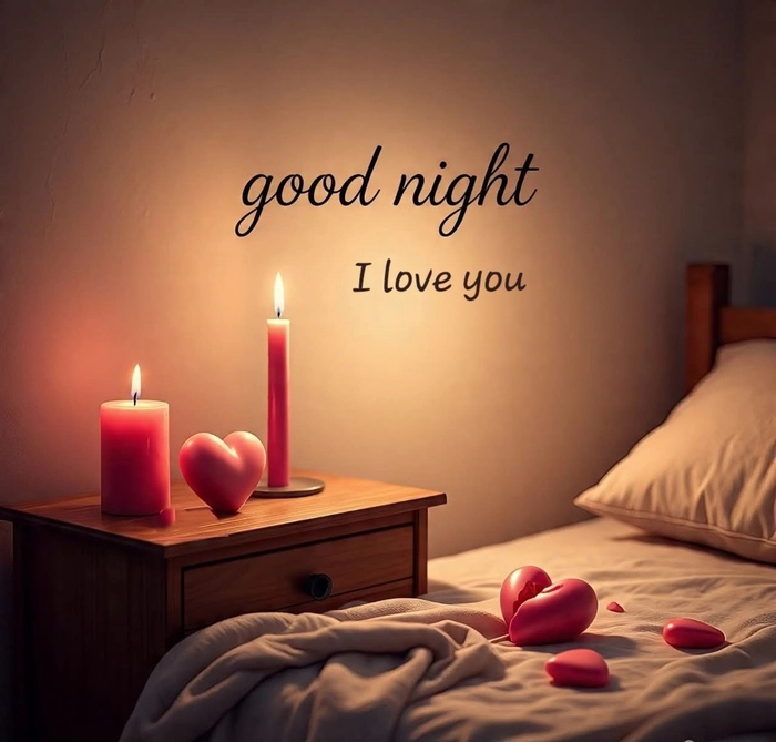 i love u good night images