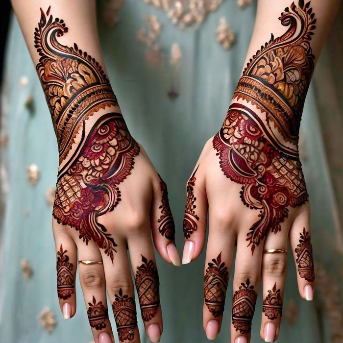 indian gorgeous mehndi design