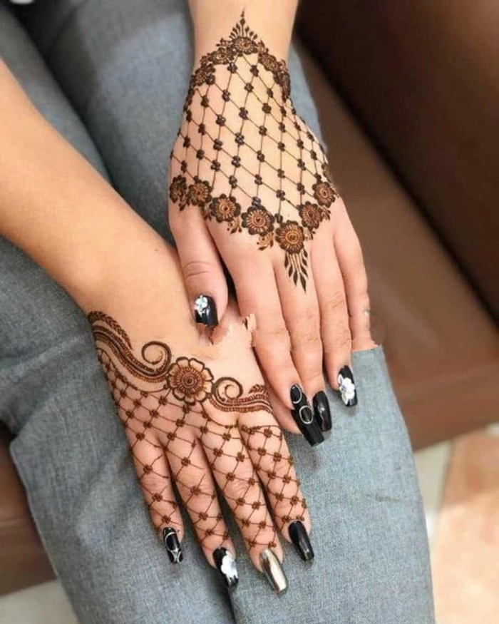 jali mehndi design photo