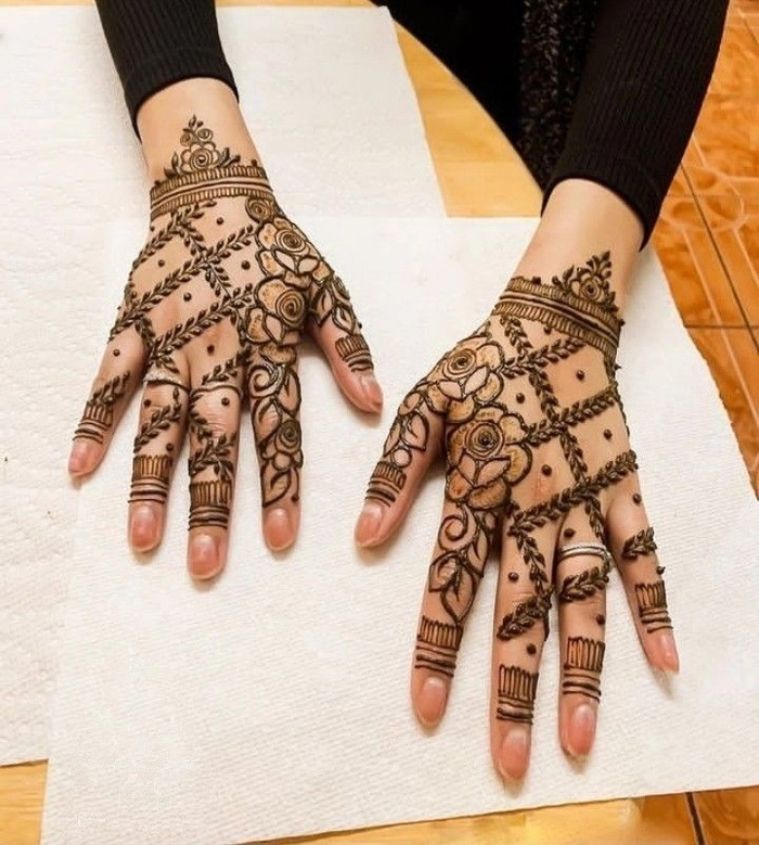 jali mehndi designs for front hand