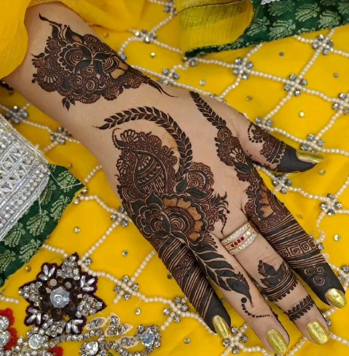 kashees engagement mehndi design